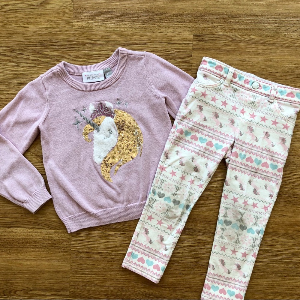 Unicorn top and matching pants